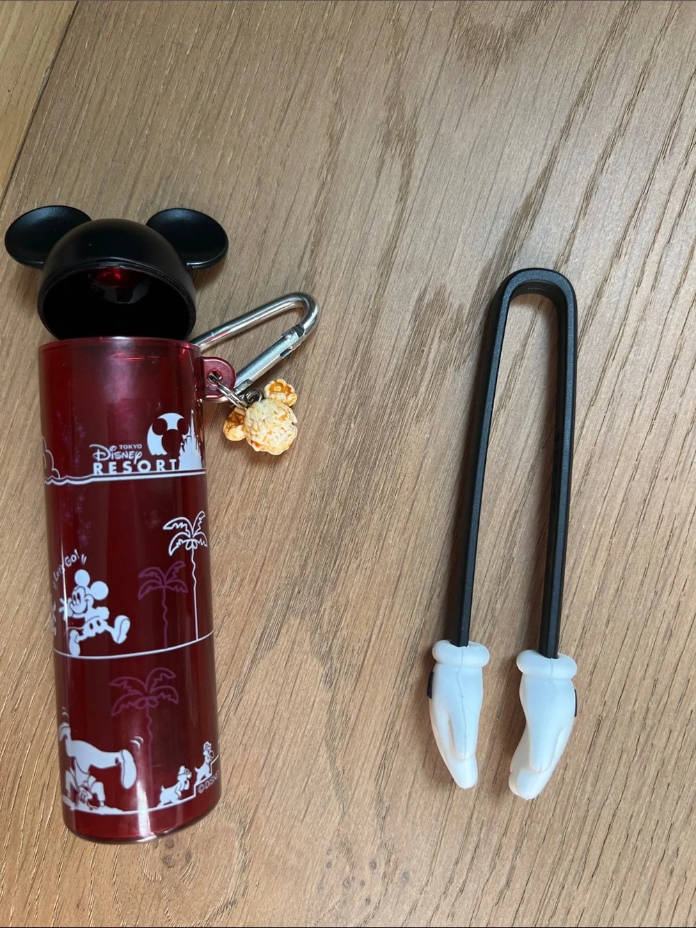 Tokyo Disney popcorn tongs with holder